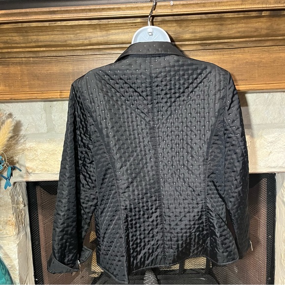 Talbots black polka dot casual lightweight jacket - Picture 10 of 13